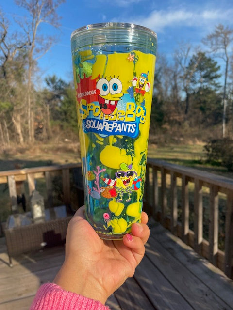 24oz Snowglobe Tumbler - Dual Lava Flow