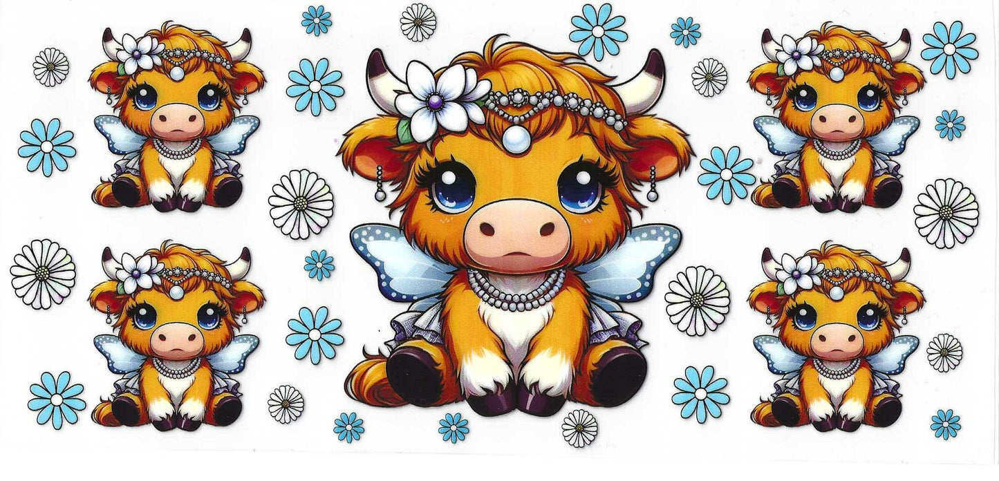 #141 Baby Blue Highland Cow