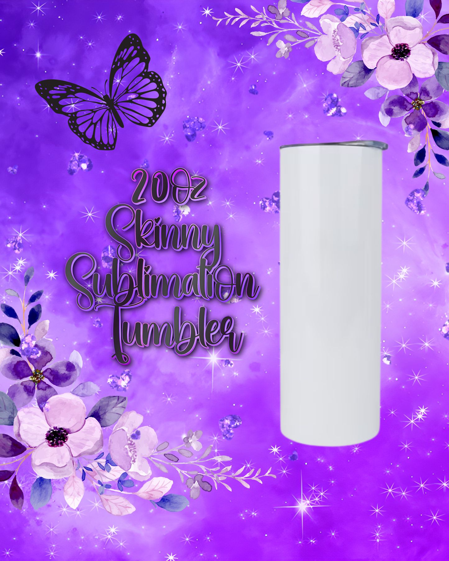 20oz Skinny Sublimation Tumbler