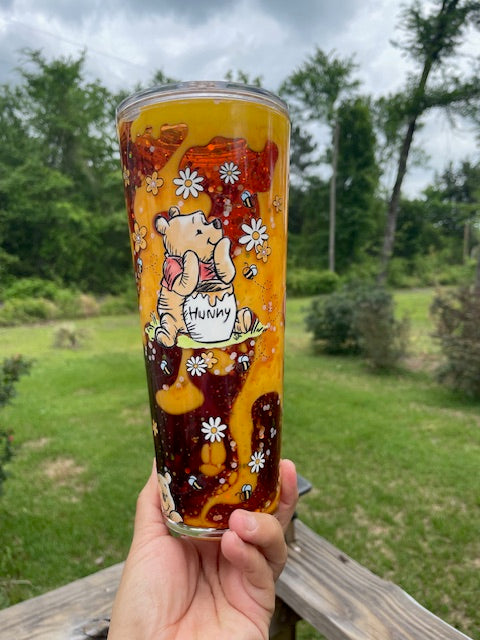 24oz Snowglobe Tumbler- Dual Lava Flow