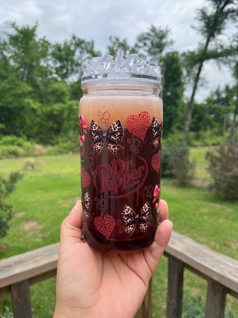 16oz Snowglobe- Soda & Lid/Decor